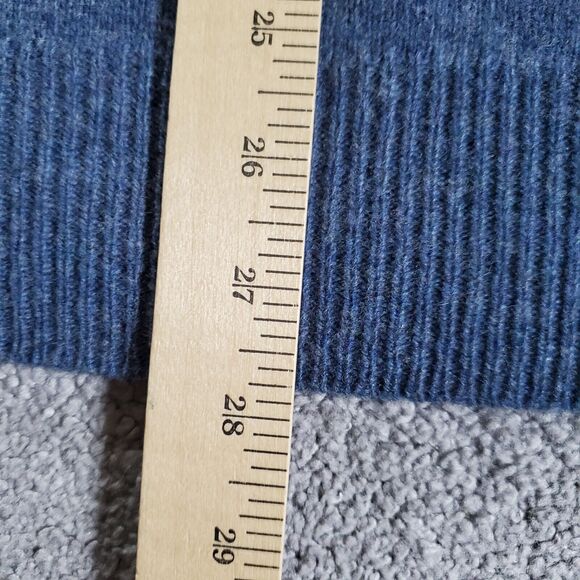 Polo Ralph Lauren sweater Mens Extra Large Blue Wool 100% Lambswool Pony - Picture 8 of 9